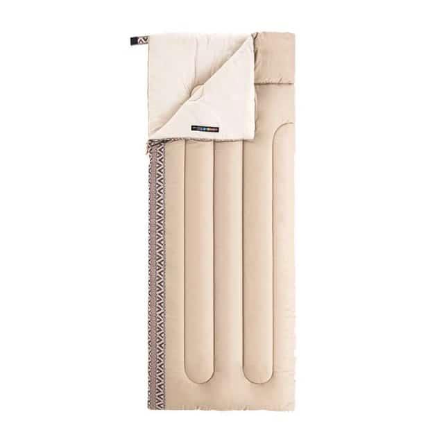 Sac de couchage avec matelas beige