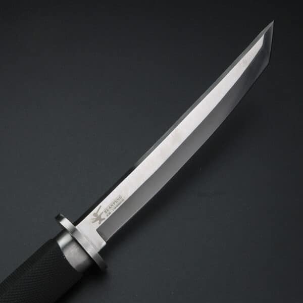 Couteau de randonnée avec manche noir en ABS 5455 7lhdpg