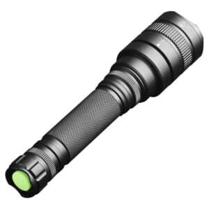 Lampe de poche à LED noire avec zoom