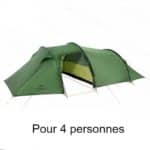 Tente randonnée 4 places tunnel ultraléger