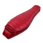Sac de couchage grand froid rouge style momie