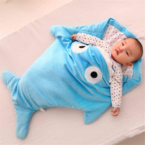 Sac de couchage pour bébé en forme de requin 8097 rwbv2f