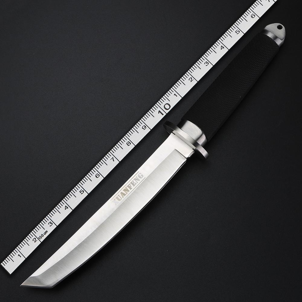 Couteau de randonnée avec manche noir en ABS – Image 6