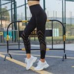 Legging randonnée noir solide pour femme