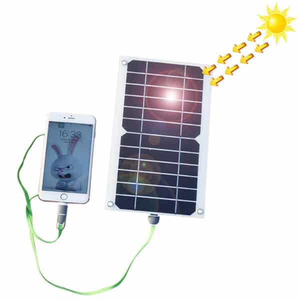 Panneau solaire 5w 6v pour téléphone portable Panneau solaire 5w 6v pour telephone portable Accessoire randonnee Chargeur solaire randonnee 5