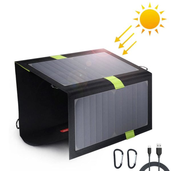 Panneau solaire pliable avec double sortie USB – Image 2