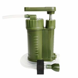 Système de filtre à eau vert pour randonnée