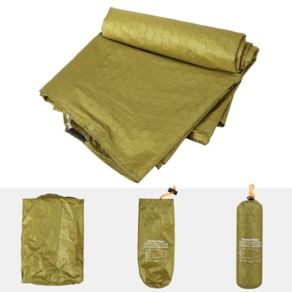 Drap sac de couchage thermique vert drap sac de couchage thermique vert