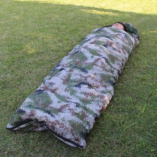 Sac de couchage militaire camouflage vert – Image 4