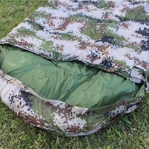 Sac de couchage militaire camouflage vert – Image 2