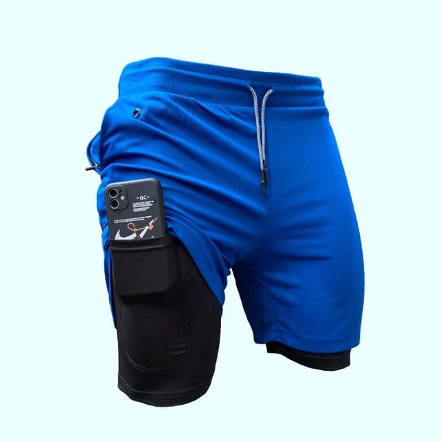 Short randonnée course 2 en 1 pour homme