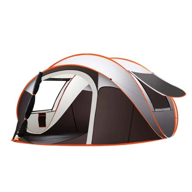 Tente Légère 1-2 Personnes Orange – Camping, Plage, Randonnée, Alpinisme