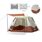Tente randonnée protection UV pour 4 personnes