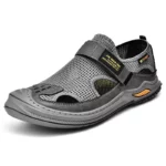 Sandales-d-extérieur-souples-pour-homme-gris-
