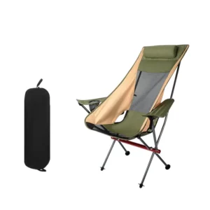 chaise-de-camping-confortable-vert