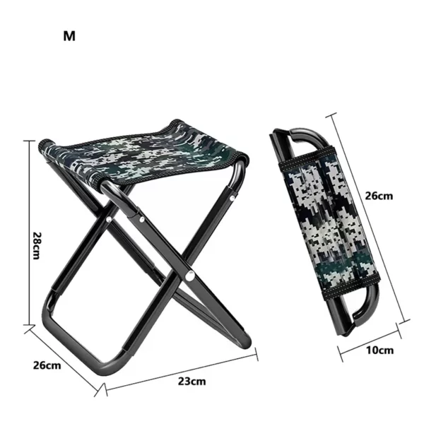 Chaise de camping pliable militaire chaise de camping pliable 28 x 26 x 23 cm 1