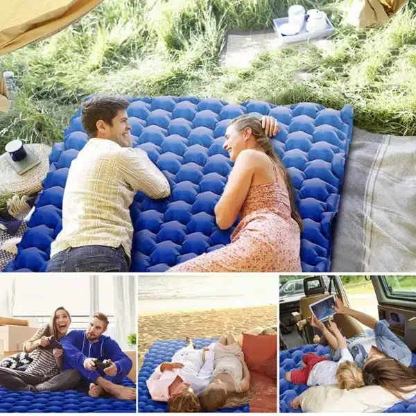 Peaken Matelas Camping 2 Personnes,Matelas Gonflable Camping,Matelas