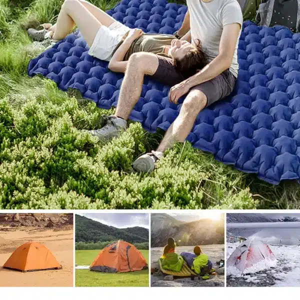 Matelas De Camping Gonflable Léger Qxmcov 120 Cm - Pour Randonnée Plage