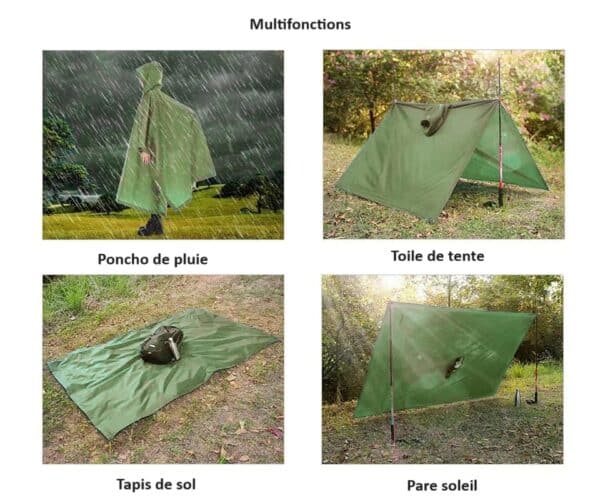 Poncho randonnée militaire – Image 2