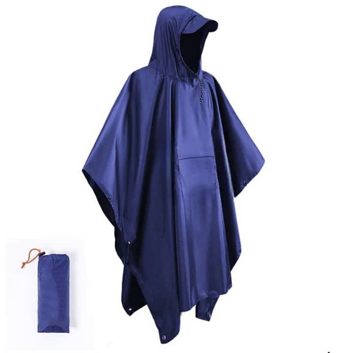 Poncho De Pluie ODSPTER - Imperméable Réutilisable EVA - Unisexe Taille Unique - Pour Randonnée, Vélo, Camping