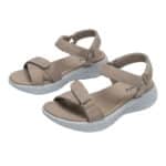 Sandales de randonnée femme à semelle compensée marron