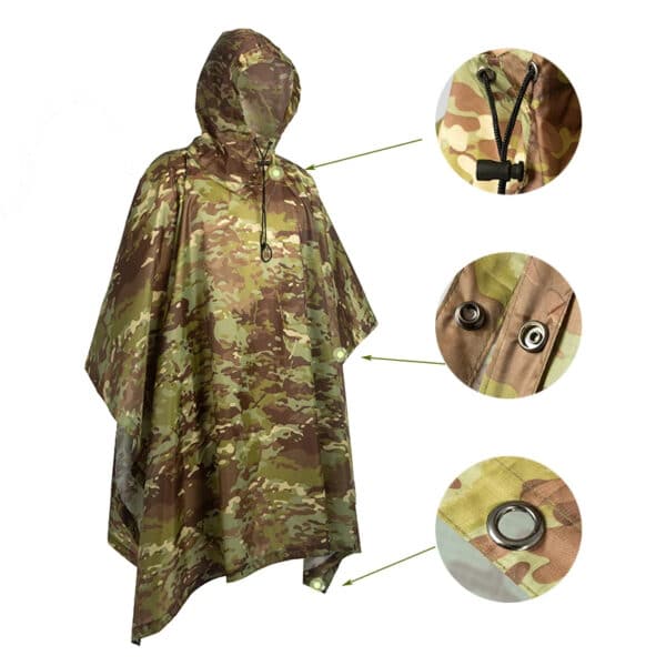 Poncho randonnée militaire – Image 4