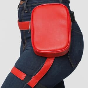 Sac banane en cuir pour femme avec ceinture de jambe