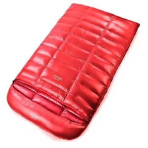 Sac de couchage double grand froid rouge