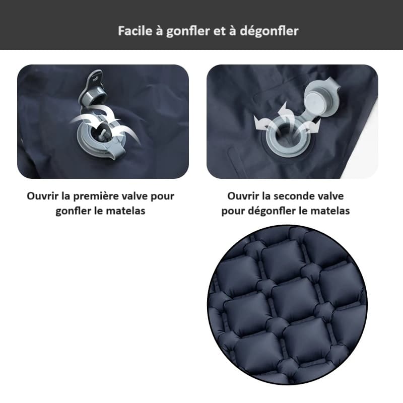 Matelas de couchage gonflable