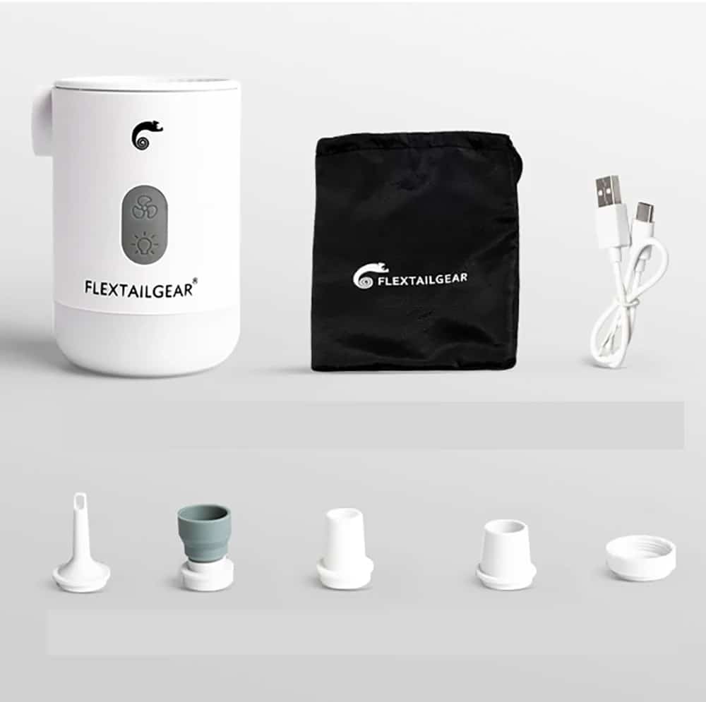 Mini pompe et lampe pour camping