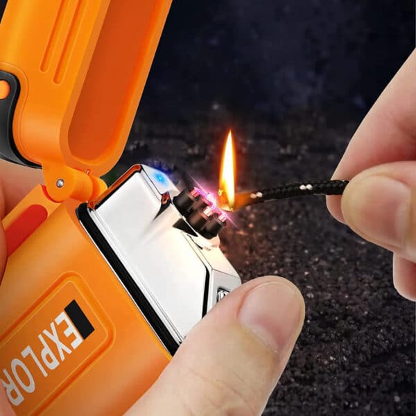 Briquet plasma camping