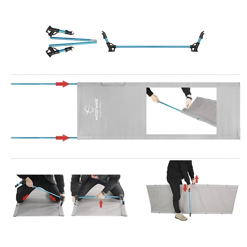 Lit de camping pliable