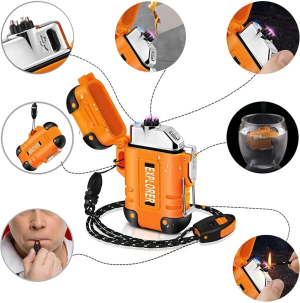 Briquet plasma camping