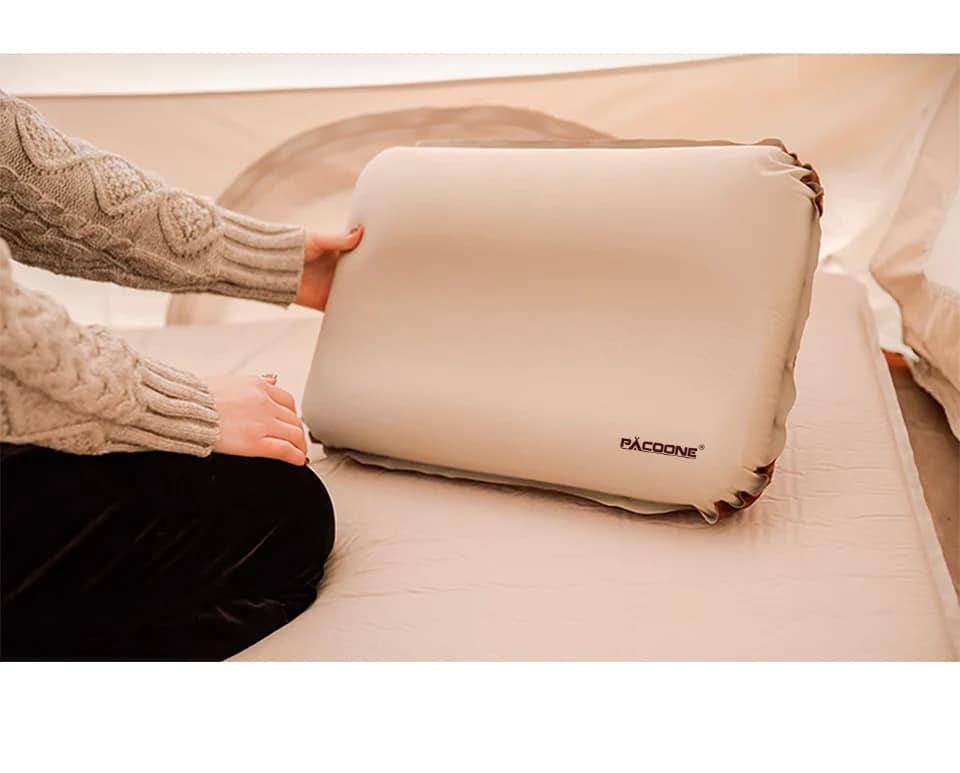 Oreiller de camping gonflable