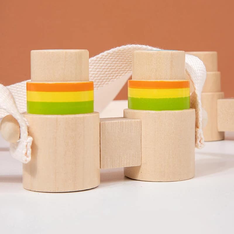 Jumelles enfant en bois