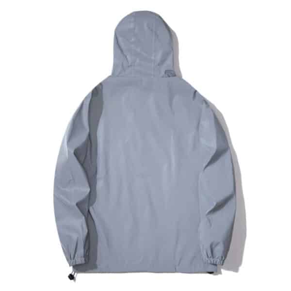 Veste coupe vent imperméable à capuche pour homme