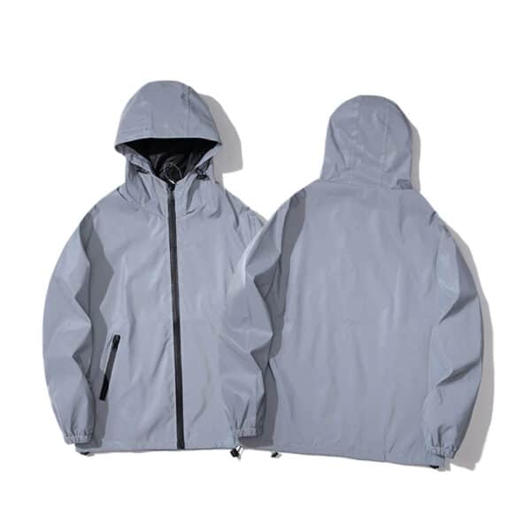 Veste coupe vent imperméable à capuche pour homme