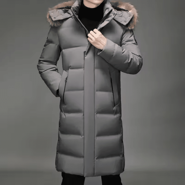 Doudoune homme lonugue luxe avec capuche – Image 3