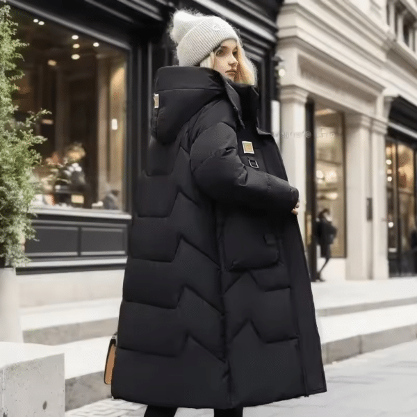 Doudoune femme longue épaisse mode – Image 5