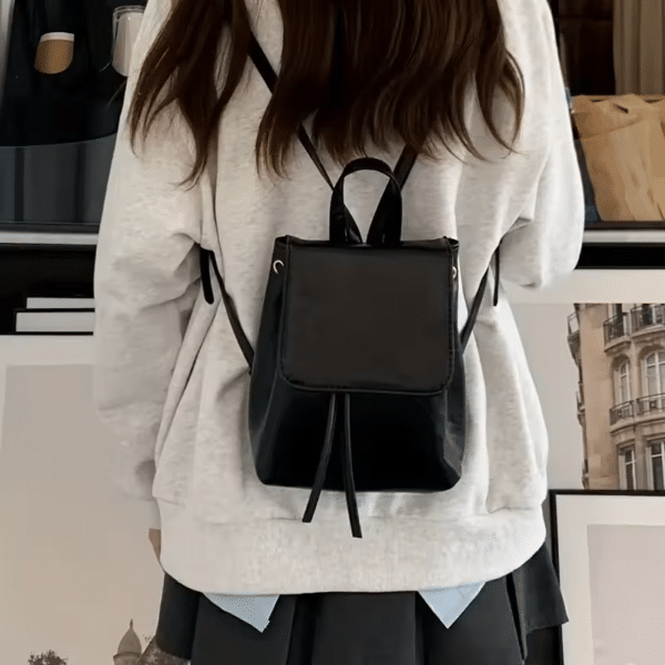 Petit sac à dos pour femme avec rabat – Image 4