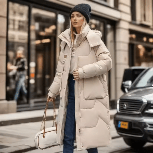 Doudoune femme longue épaisse mode – Image 4