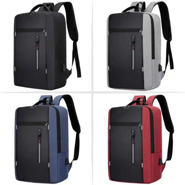 Sac à dos homme USB et multiples poches de rangement – Image 8
