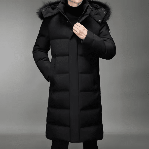 Doudoune homme lonugue luxe avec capuche