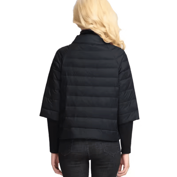 Doudoune femme manches trois quart col montant – Image 5
