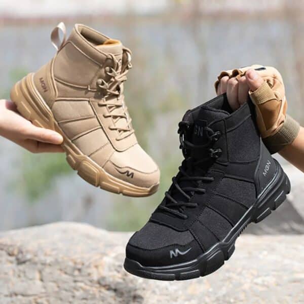 Chaussures de sécurité et de randonnée montantes avec bout en acier – Image 9