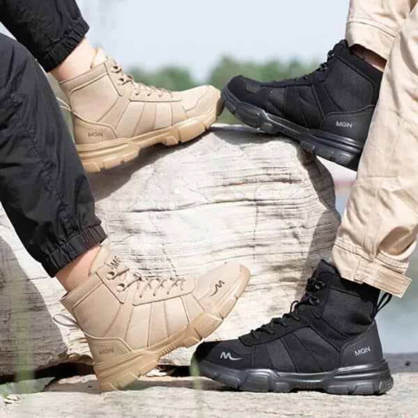 Chaussures de sécurité et de randonnée montantes avec bout en acier – Image 8