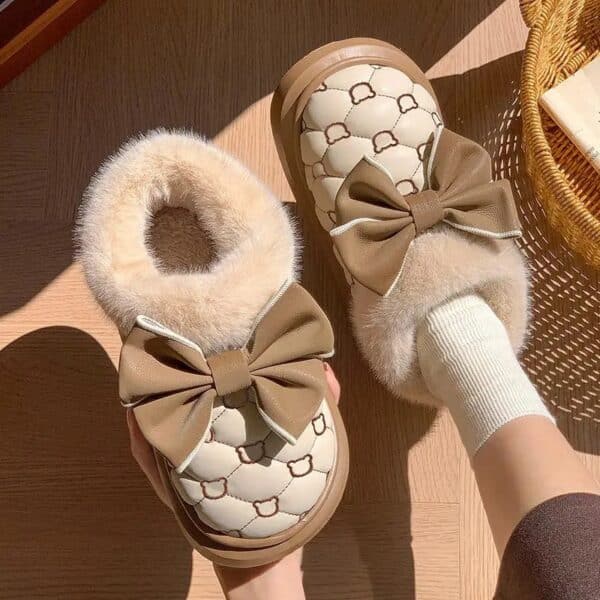 Pantoufles chaudes d’hiver pour femme confort – Image 4