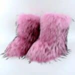 Bottes femme chaudes en fausse fourrure pour l’hiver main image 14