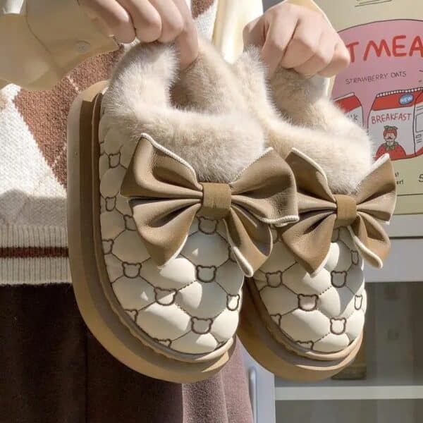Pantoufles chaudes d’hiver pour femme confort – Image 3