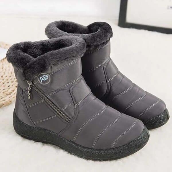 Bottes d’hiver femme chaudes et imperméables avec doublure en fourrure – Image 4